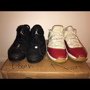 Vintage 2001 Jordan Cherry 11 Low and Chrome 6 lot